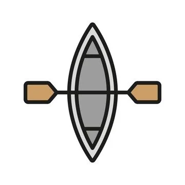 Canoe icon vector design templates simple and modern Stock Illustration