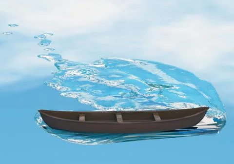 Canoe Stock Illustration