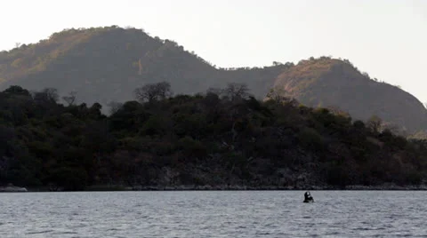Canoe on Lake Malawi Video stock 24673329