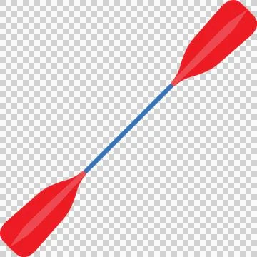 Canoe paddle vector isolated. Stock Illustration