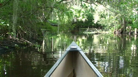 Canoe "Point of View" Stock Footage 535451