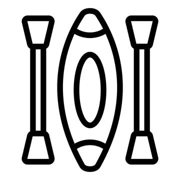 Canoe Vector Icon Design Illustration Stock Illustration
