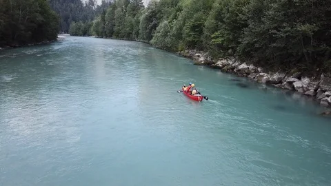 Canoe_Rhine Video stock 93340429