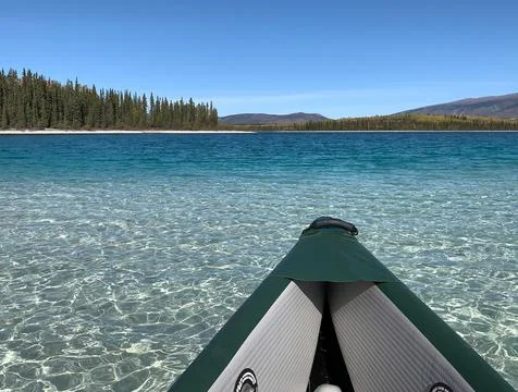 Canoeing Bluewater Stock Photos