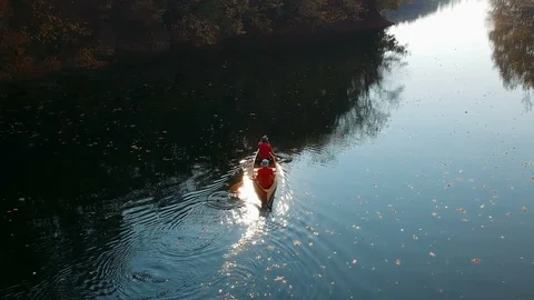Canoeing Stock Footage 119230876