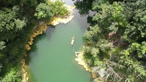 Canoeing on a lake Stock Footage 277334110