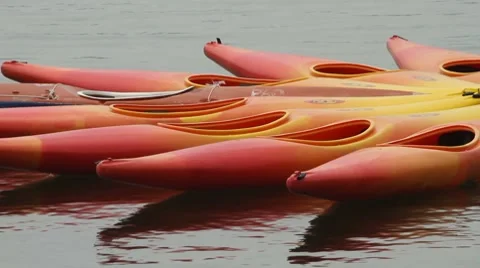 Canoes 003 Stock Footage 8576281
