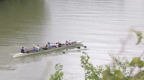 Canoing in rome Stock Footage 42237761
