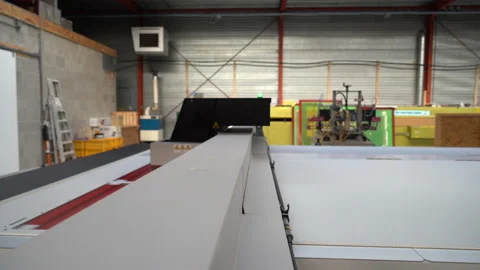 Canon Arizona UV Flatbed Printer in action Stock Footage 224931850