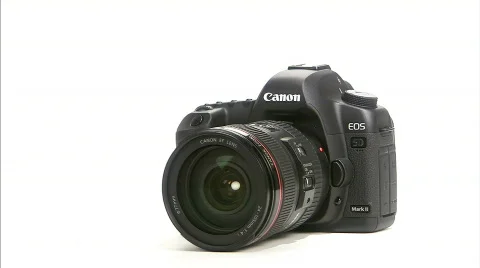 Canon camera 5Dmark2 spin Stock Footage