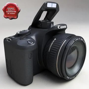 Canon EOS 450 D 3D Model