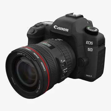 Canon EOS 5D Mark II Kit 3D Model