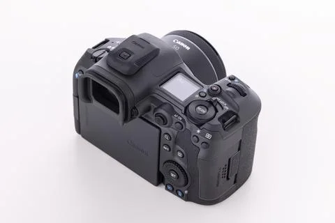 Canon EOS R5 Mark II Mirrorless Digital Camera with Canon RF 50 mm  lens Stock Photos