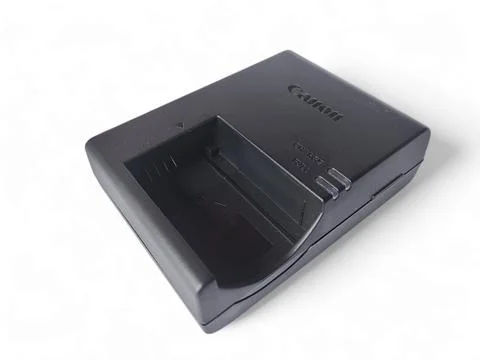 Canon LC E17E Battery adapter for charging Canon DSLR and Mirorless batteries Stock Photos