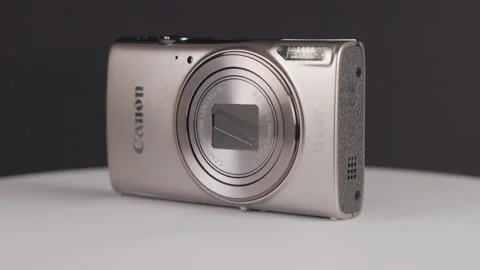 Canon PowerShot ELPH 360 HS A Compact Digital Camera Stock Footage 331846156