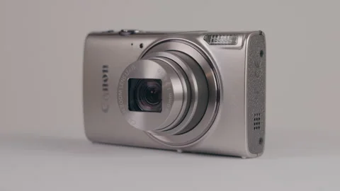 Canon PowerShot ELPH 360 HS A Compact Digital Camera Stock Footage 332267209