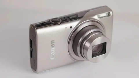 Canon PowerShot ELPH 360 HS A Compact Digital Camera Stock Footage 332267250