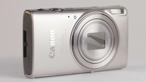 Canon PowerShot ELPH 360 HS A Compact Digital Camera Stock Footage 332267348