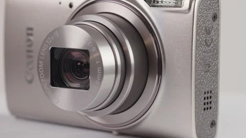 Canon PowerShot ELPH 360 HS A Compact Digital Camera Stock Footage 332268699