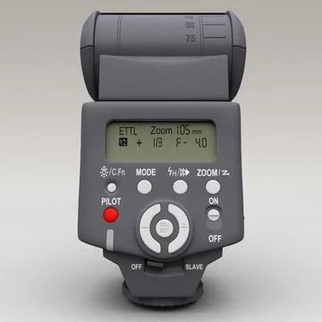 Canon Speedlite 430EX 3D Model