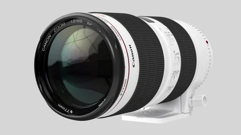 Canon Zoom Lens EF 70-200mm 1:2.8 L IS II USM 3D Model