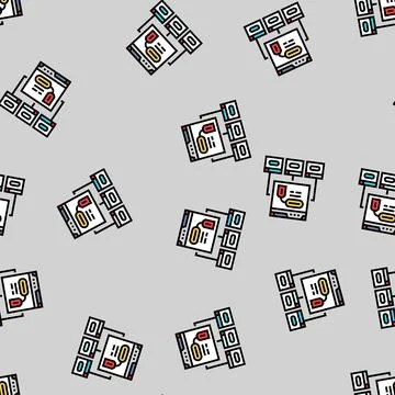 Canonical tag seo vector seamless pattern Stockillustratie