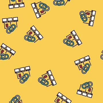 Canonical url seo vector seamless pattern Stock Illustration