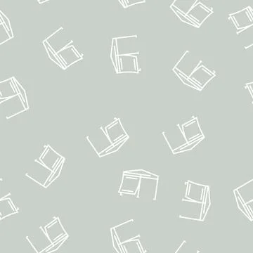Canopy construction line seamless pattern Stock Illustration