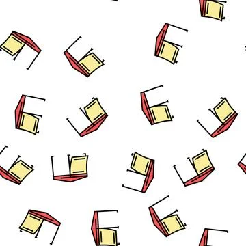 Canopy construction vector seamless pattern Stock Illustration