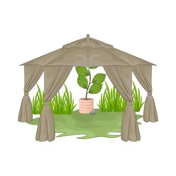 Canopy Illustration Stock Illustration