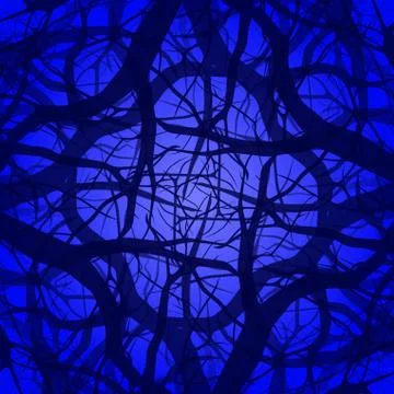 Canopy at night Stock Illustration