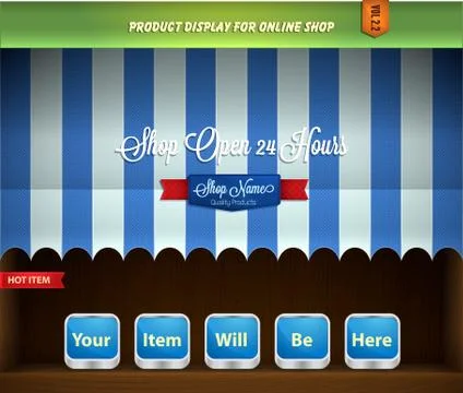 Canopy Product Display Stock-Illustration