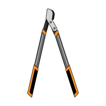Canopy tree trimmer cartoon vector illustration Stock Illustration