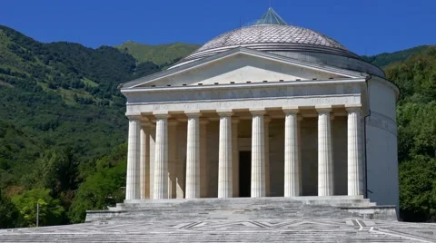 Canova temple - Motion view Stock Footage 66505838