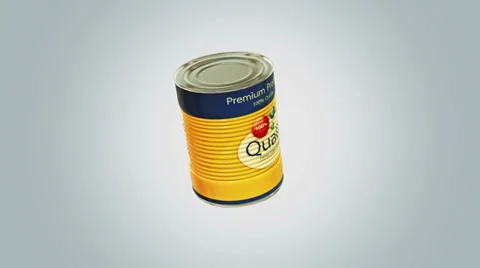 Cans animation pack 3 in 1 with background screen 9 sec for loop Stock Footage 36274538