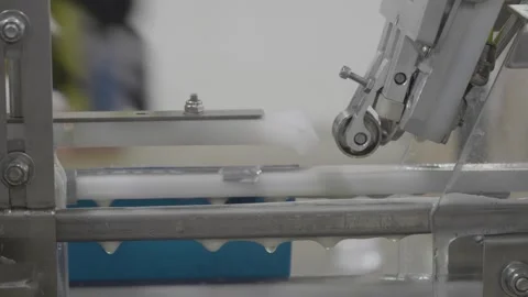 Cans Being Topped Stock Footage 244720531