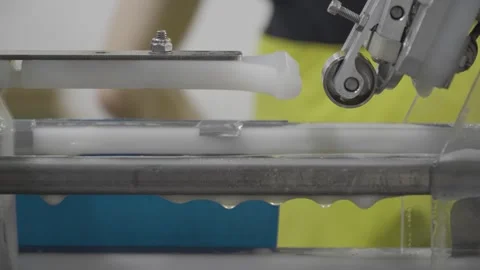 Cans Being Topped Stock Footage 244723245