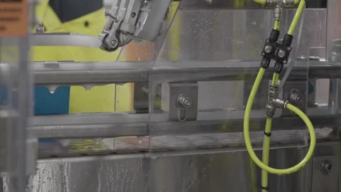 Cans Being Topped Stock Footage 244820176