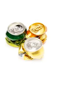 Cans of drinks. Stock Photos