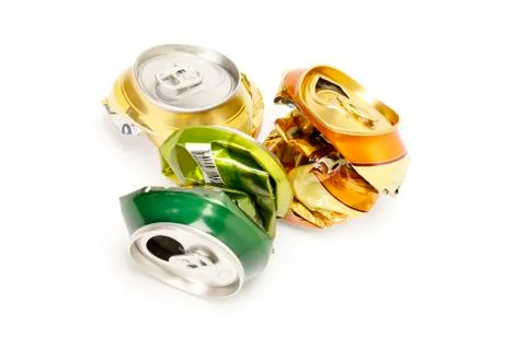 Cans of drinks. Stock Photos