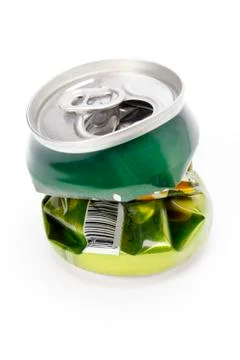 Cans of drinks. Foto stock