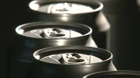 Cans Factory, closeup Stock Footage 21932852
