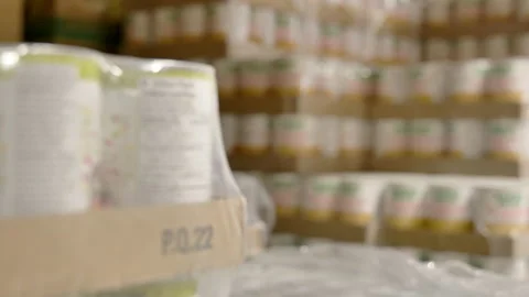 Cans of food Stock Footage 145423203