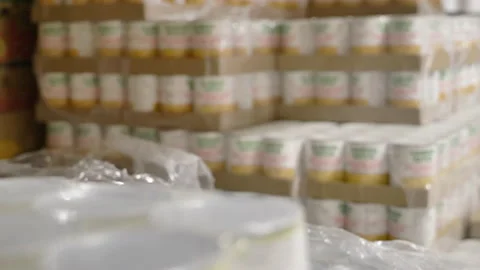 Cans of food Stock Footage 145423215