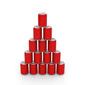 Cans tower Stock Illustration