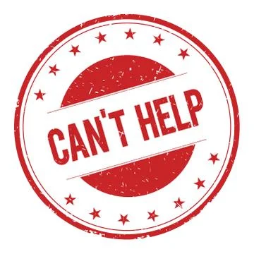CANT-HELP stamp sign Stock Illustration