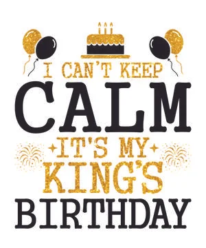 Can't Keep Calm It's My 40th Birthday Stock Illustration
