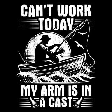 Cant Work  My Arm is in a Cast Stock Illustration
