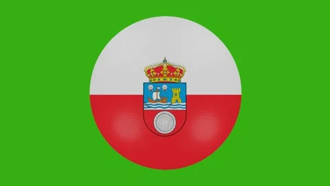 Cantabria flag icon Stock Footage 152880258