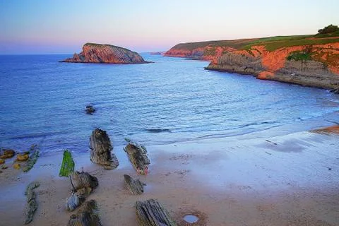 Cantabrian Coast in Santander Stock Photos